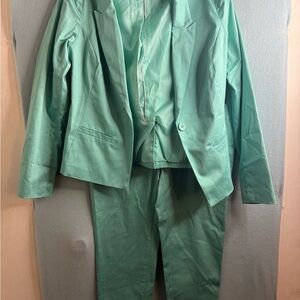 Metaphor Mint Green Blazer & Pant Suit